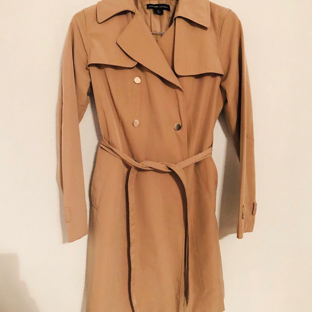 Camel trench coat